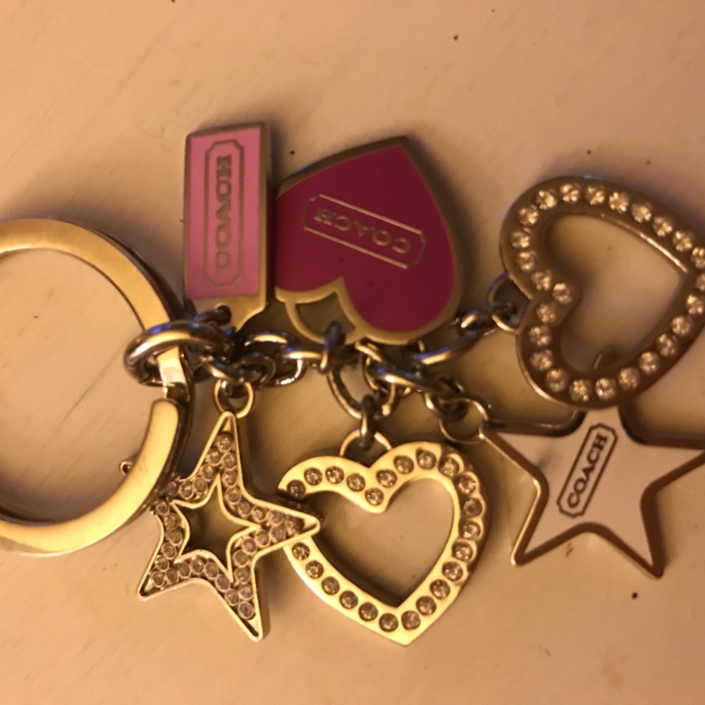 Coach heart purse embellishment